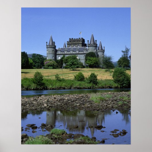 Kasteel Inverary, Strathclyde, Schotland Poster (Voorkant)