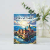 Kasteel Kalmar Zweden Briefkaart (Staand voorkant)