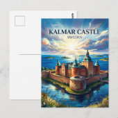 Kasteel Kalmar Zweden Briefkaart (Voorkant / Achterkant)
