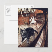 Kasteel Kat Rackham Illustratie Briefkaart (Voorkant / Achterkant)