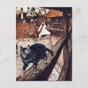 Kasteel Kat Rackham Illustratie Briefkaart