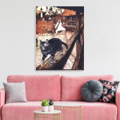 Kasteel Kat Rackham Illustratie Canvas Afdruk (Insitu (Woonkamer))