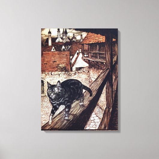 Kasteel Kat Rackham Illustratie Canvas Afdruk (Voorkant)