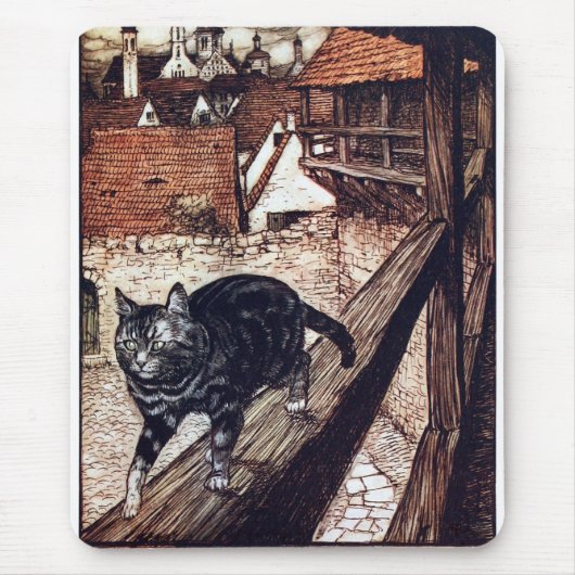 Kasteel Kat Rackham Illustratie Muismat (Voorkant)