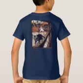 Kasteel Kat Rackham Illustratie T-shirt (Achterkant)