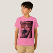 Kasteel Kat Rackham Illustratie T-shirt (Voorkant volledig)