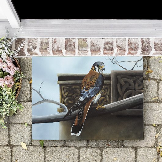 Kasteel Keltische torenvalk Vogel Deurmat