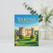 Kasteel Kilkenny Ierland Briefkaart (Staand voorkant)