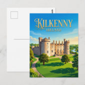 Kasteel Kilkenny Ierland Briefkaart (Voorkant / Achterkant)