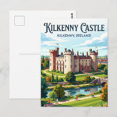Kasteel Kilkenny Ierland Briefkaart (Voorkant / Achterkant)