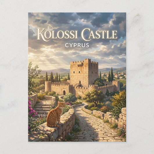 Kasteel Kolossi, Kolossi Cyprus Briefkaart (Voorkant)