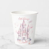 Kasteel Koninkrijk Prinses 1e Verjaardagsfeest Papieren Bekers (Voorkant)