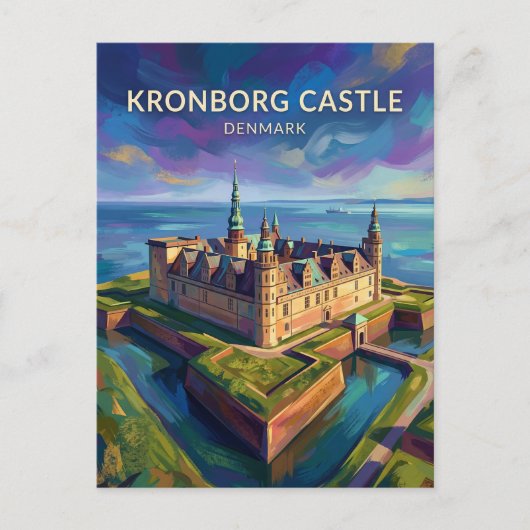 Kasteel Kronborg Denemarken Briefkaart (Voorkant)