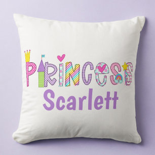 Kasteel Kroon van Cute Princess met Persoonlijke N Kussen
