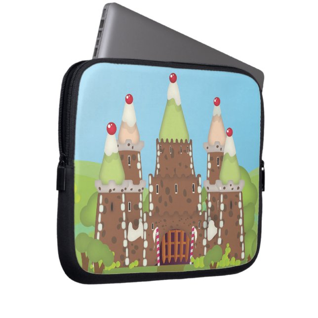 kasteel laptop sleeve (Voorkant Rechts)