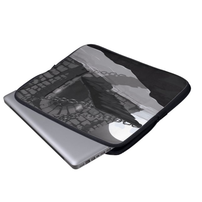 Kasteel Laptop Sleeve (Voorkant onderkant)