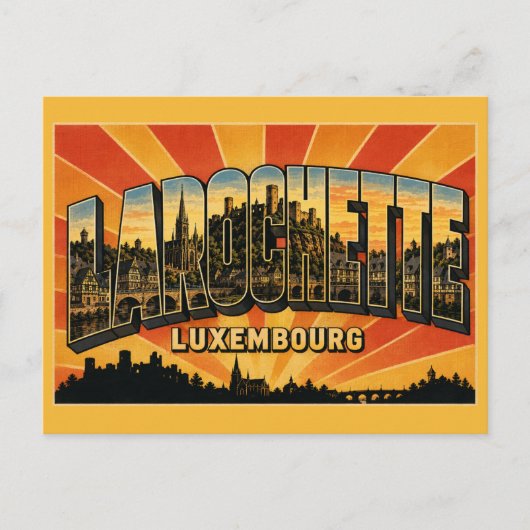 Kasteel Larochette Luxemburg Briefkaart (Voorkant)