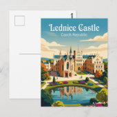 Kasteel Lednice Tsjechië Briefkaart (Voorkant / Achterkant)
