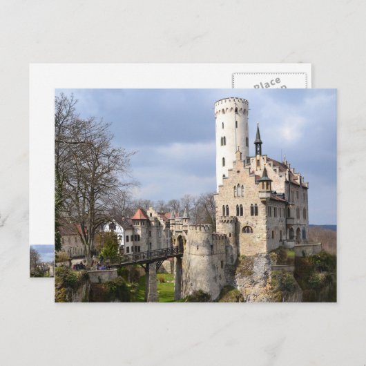 Kasteel Lichtenstein Duitsland Briefkaart (Voorkant / Achterkant)