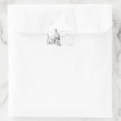 Kasteel Lichtenstein Ronde Sticker (Tas)