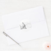 Kasteel Lichtenstein Ronde Sticker (Envelop)