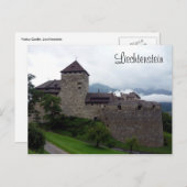 kasteel liechtenstein vaduz briefkaart (Voorkant / Achterkant)