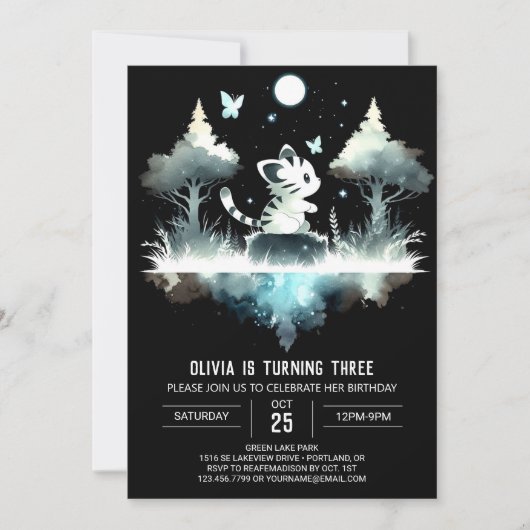 Kasteel Little Tiger Verjaardag Kaart (Voorkant)