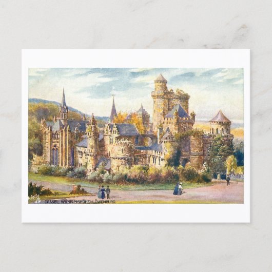 Kasteel Lowenburg, Kassel, Duitsland Briefkaart (Voorkant)