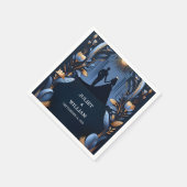 Kasteel Luxe Fuchsia Koninklijk Blauw Trouwfeest Servet (Hoek)