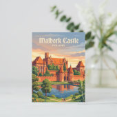 Kasteel Malbork Polen Briefkaart (Staand voorkant)