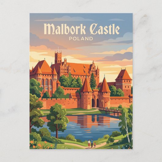 Kasteel Malbork Polen Briefkaart (Voorkant)