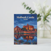 Kasteel Malbork Polen Briefkaart (Staand voorkant)