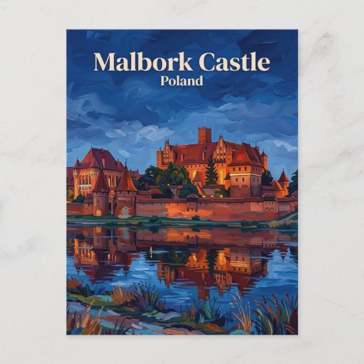 Kasteel Malbork Polen Briefkaart (Voorkant)