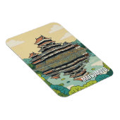 Kasteel Matsumoto Japan Magneet (Rechterzijde)