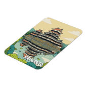 Kasteel Matsumoto Japan Magneet (Linkerzijde)