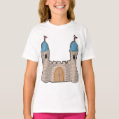 Kasteel meisjes T-shirt (Voorkant)