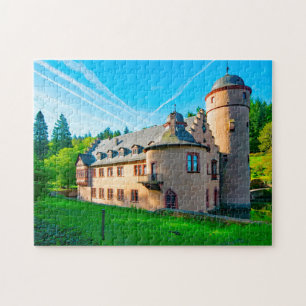 Kasteel Mespelbrunn Beieren Duitsland. Legpuzzel