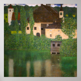 "Kasteel met een Slotgracht"  Waterkasteel door Gu Poster