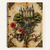 Kasteel met schedel notitieboek (Voorkant)