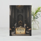 *~* Kasteel Middeleeuwse Ridders Armor AP88 Verjaa Kaart (Staand voorkant)