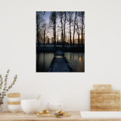 Kasteel Moat Sunset 1 Poster (Keuken)