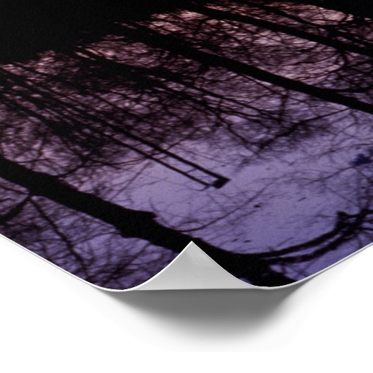 Kasteel Moat Sunset 2 Poster (Hoek)