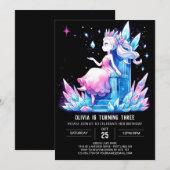 Kasteel moderne prinses verjaardag kaart (Voorkant / Achterkant)