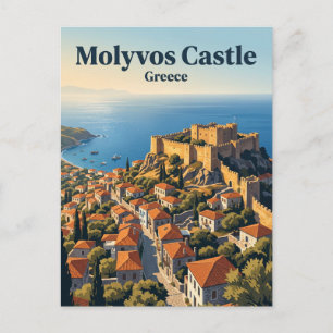 Kasteel Molyvos Griekenland Briefkaart