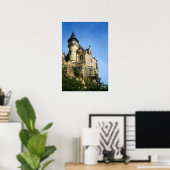 Kasteel Montfort, Dordogne, Frankrijk Poster (Thuiskantoor)
