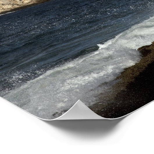 Kasteel Morro, Havana, Cuba, Brekende golven Poster (Hoek)