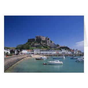 Kasteel Mount Orgueil en haven, Gorey, Jersey