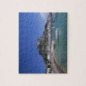 Kasteel Mount Orgueil en haven, Gorey, Jersey Legpuzzel (Verticaal)