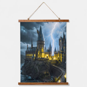 kasteel nacht wand hangende wandtapijt hangend wandkleed