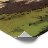 Kasteel Nagoya, 1937 door Tsuchiya Koitsu Poster (Hoek)